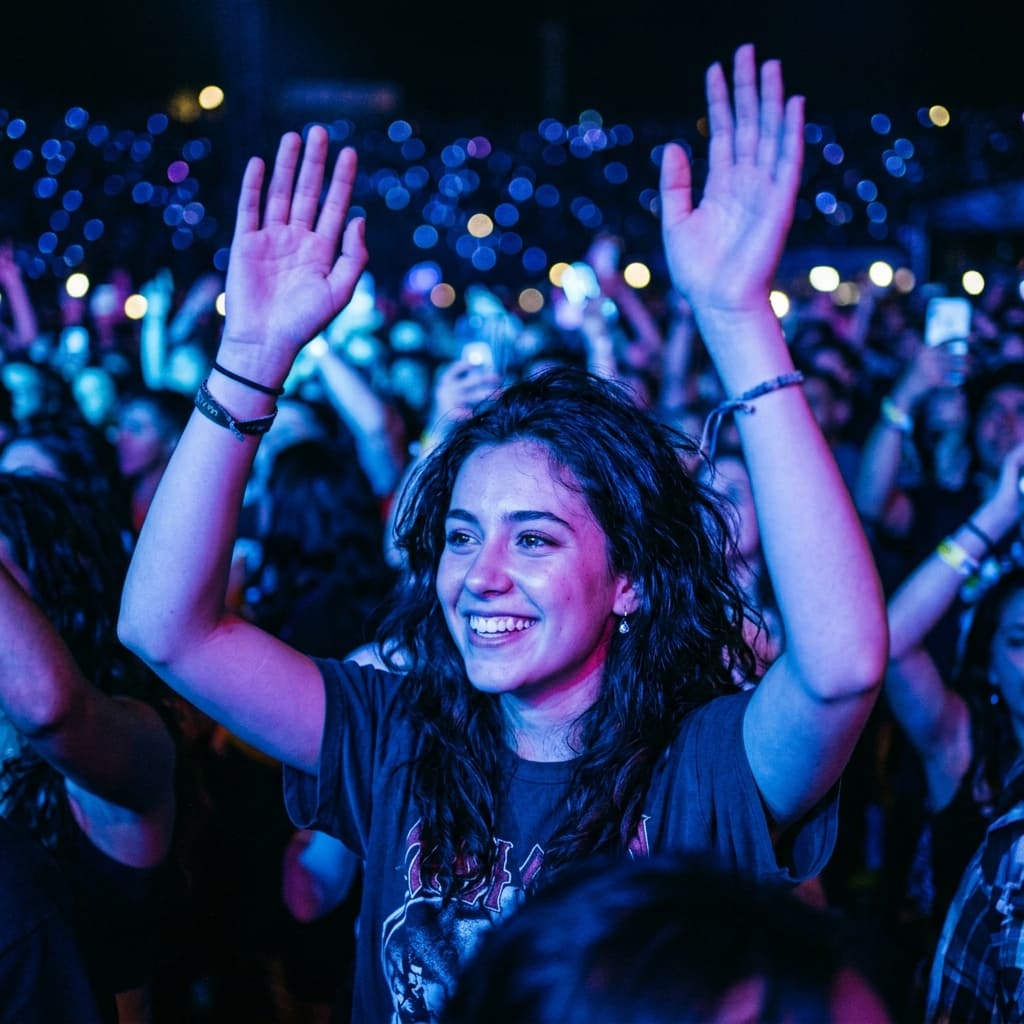 Crowd at a live event